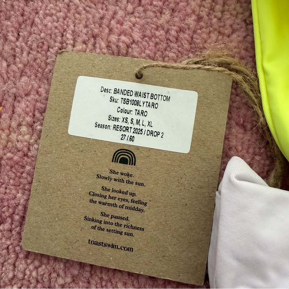 NWT Toast Swim Signature Banded Waist Bikini Bottoms - Picture 14 of 15